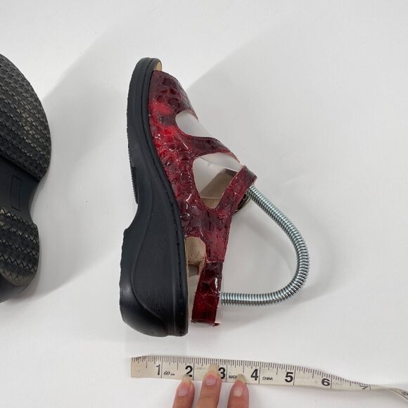 Natural Comfort Lexie Red Leather Comfort Double Strap Sandals Womens EU 36 - Picture 9 of 9